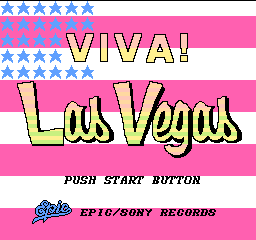 Viva! Las Vegas (Japan) Title Screen